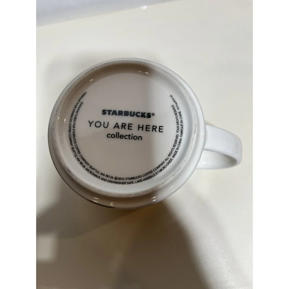 Starbucks Portland You Are Here Collection 14oz Coffee Cup Mug Collectible